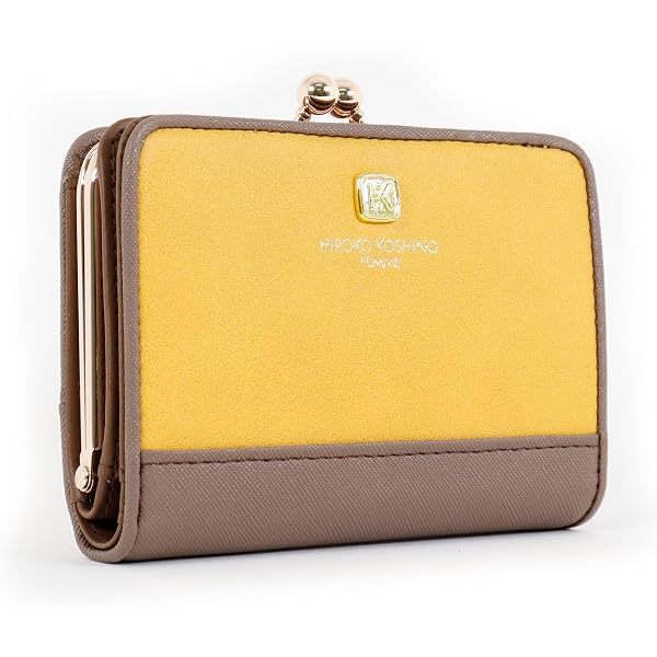 Amazon | [JOLI ALL LEATHER ITEMS]小さな外がま口の二つ折り財布